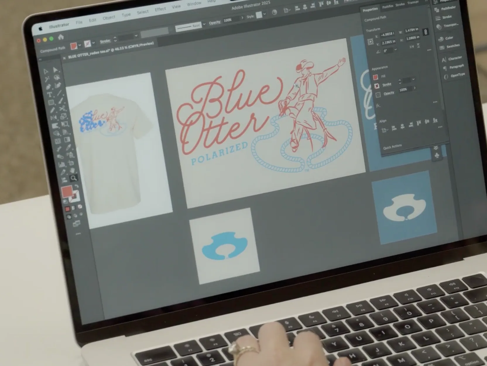Custom design service mockups